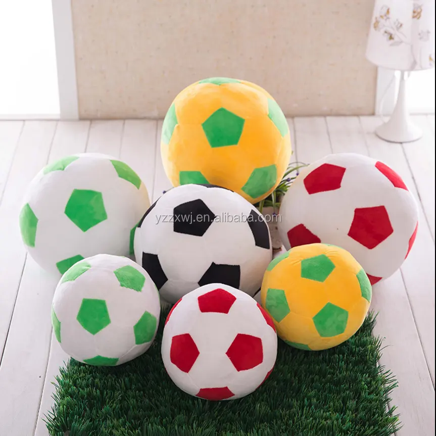 Ücretsiz örnek futbol topu oyuncaklar peluş doldurulmuş futbol topu promosyon fabrikaları yumuşak futbol futbol doldurulmuş oyuncaklar