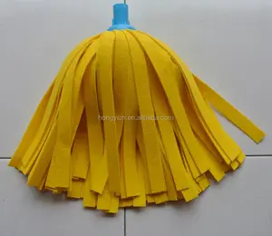 Household cleaning use super water absorbent yellow color nonwoven fabric mop heads