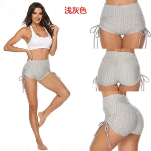 wholesale booty shorts women scrunch butt shorts gray sexy workout gym shorts dropshipping