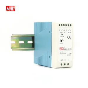 MiWi MDR-60-24 热销 2.5A 60W 24V Din 导轨开关电源