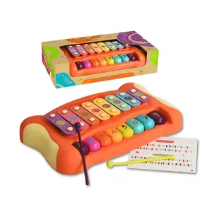 Brinquedo musical com 8 escala, instrumento para bebês, xylophone