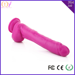 9 " longitud efectiva del sexo del vibrador Artificial pene de goma - Product Image 2