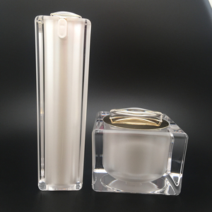 30G 50G Luxury Pearl Trắng Chất Lượng Cao <span class=keywords><strong>Acrylic</strong></span> <span class=keywords><strong>Square</strong></span> <span class=keywords><strong>Jar</strong></span> Cho Kem Mặt - Product Image 1