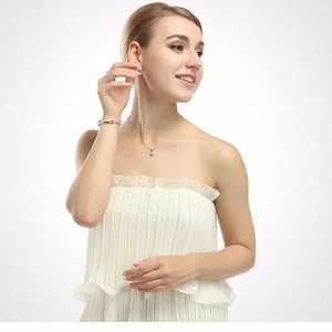 Teemi Aliexpress calientes de la venta de Hearts & Arrows cortan calidad superior de 0,6 quilates Sona colgante, collar de diama - Product Image 4