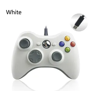 China Supplier Replacement For Xbox 360 High Quality Wired Gamepad Controller white
