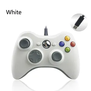 Nhà cung cấp Trung Quốc thay thế cho Xbox 360 Chất lượng cao có dây Gamepad điều khiển Trắng