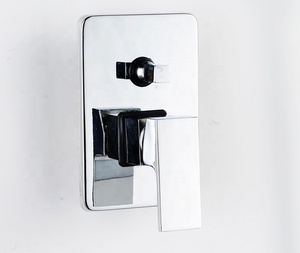 Koen Ensemble de robinet de douche multifonctionnel en laiton poli pour salle de bains, robinet en céramique <span class=keywords><strong>à</strong></span> motif de jet de pluie pour appartement <span class=keywords><strong>hôtel</strong></span> - Product Image 5
