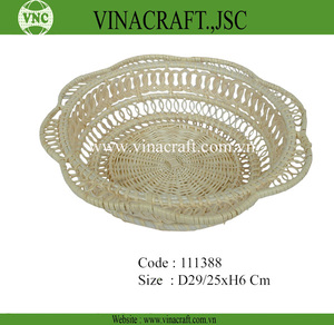 Paniers de rangement tissés en bambou de couleur pâques faits à la main Paniers cadeaux colorés pour la décoration intérieure Utilisation de la cuisine-Matériau en rotin sans danger pour les aliments - Product Image 4