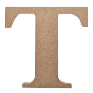 MDF taglio laser mestiere di grandi dimensioni In Legno pezzo Mache marrone disegnare 3d Lettere N - Product Image 6