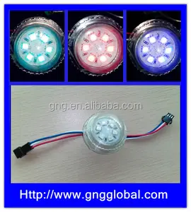 6 SMD5050 round rgb module led