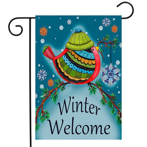 Decoración personalizada del monograma Navidad Bandera de jardín, jardín bandera decoración de Navidad - Product Image 2