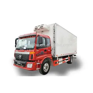 اليابان الهيكل فوتون auman 15 طن الغذاء عربة مواصلات البسيطة التخزين البارد سيارة شاحنة مبردة