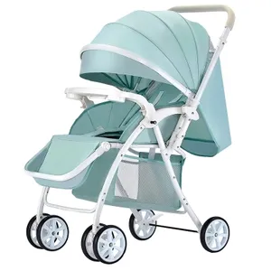 Cheap Baby Stroller Stainless Steel Frame Oxford Canopy Good Baby Pram