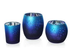 Diseño de la navidad huracán de mercurio de vidrio porta velas <span class=keywords><strong>candelita</strong></span> conjunto - Product Image 2