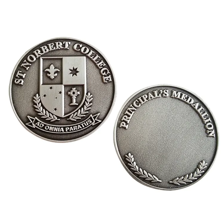 Design personalizzato bianco sfida moneta bronzo, lega di zinco, ferro, alluminio Logo personalizzato arte e patriottismo di forma personalizzata da collezione