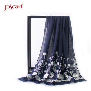 ปักpashminaเปียโนดอกไม้สาวสเปนผ้าคลุมไหล่ผ้าคลุมไหล่ - Product Image 3