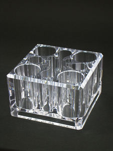 Espejo de mesa de maquillaje acrílico base redonda grande - Product Image 6