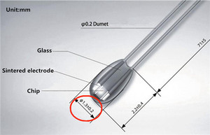 זכוכית אטום MF51 גבוהה טמפרטורת תגובה מהירה 1.3mm 1.8mm NTC תרמיסטור עופרת צירית דיודה 5 k 10 k 50 k 100 k 3950 - Product Image 3