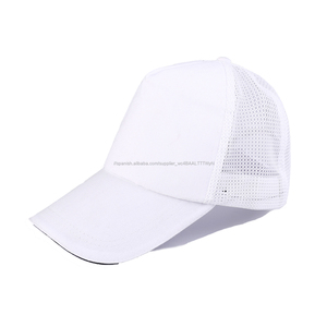 Promotional caps and hats trucker mesh cheap and high quality sandwich brim summer hat baseball cap - Product Image 3