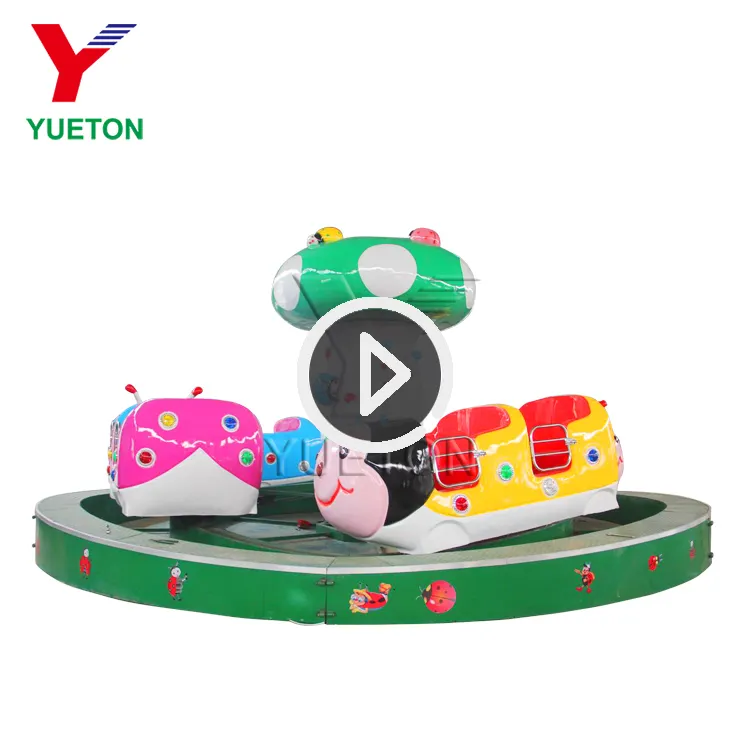 Children Park Item Amusement Ride On Toy Happy Ladybug Kids Track Train Rides For Sale