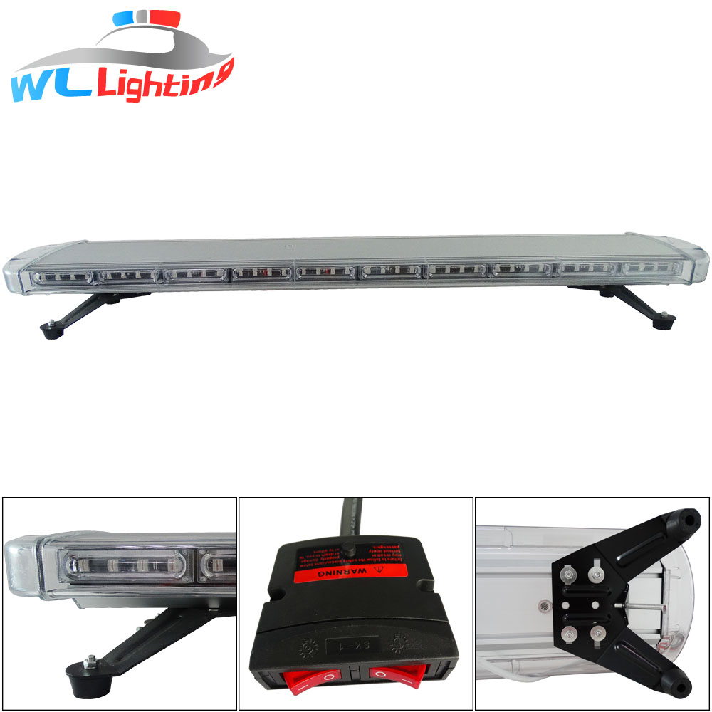 1200 мм, 48 дюймов, 88 Вт, автомобильная сигнальная лампа на крыше, полноразмерная сигнальная лампа для грузовиков/машин скорой помощи