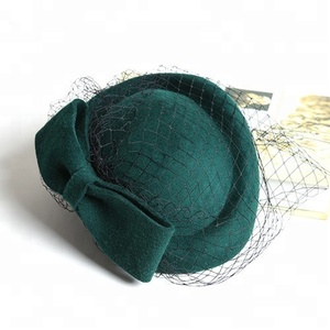 Robe royale Mini chapeau Lady Head Pieces Accessoires pour cheveux avec fleur et <span class=keywords><strong>voile</strong></span> - Product Image 1