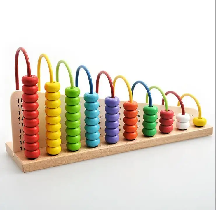 children toys new 2016 style design Children's educational Teaching toys Computing rack wooden toys