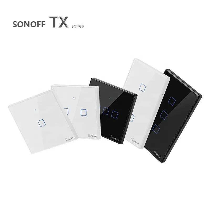 New Sonoff T2 Chúng Tôi 1/2/3 Gang Tiêu Chuẩn WiFi RF Thông Minh Tường Cảm Ứng Chuyển Đổi Ánh Sáng Nhà Thông Minh Tự Động Hóa Module Làm Việc Với Alexa Google