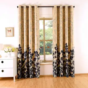 Wholesale curtain tape eyelets printing curtain for bedroom livingroom