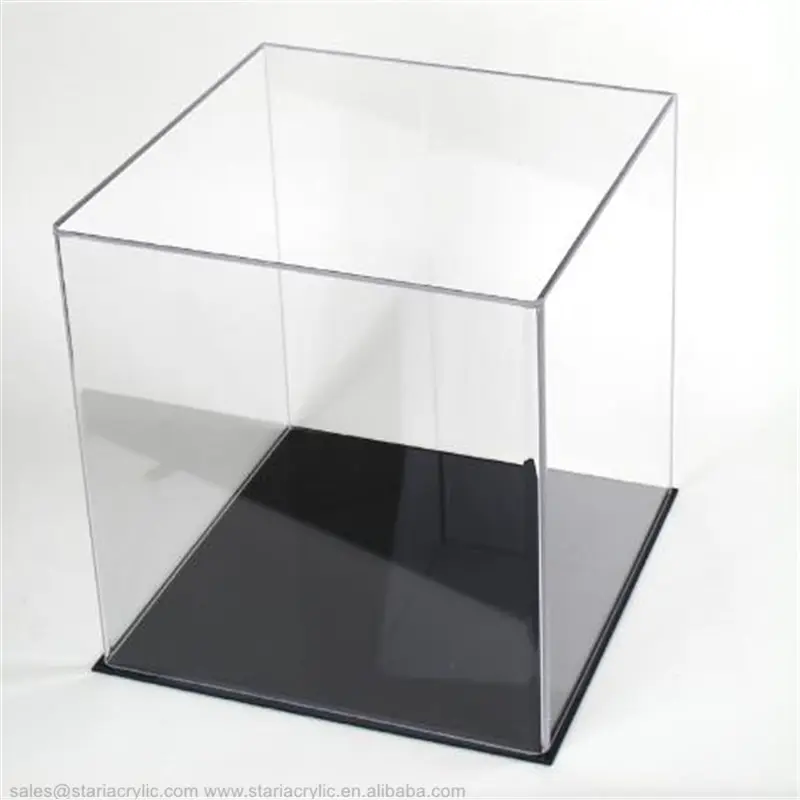 Boîte de présentation de petits cubes à présentoir en acrylique, boîtier carré pour musée, présentoir en acrylique
