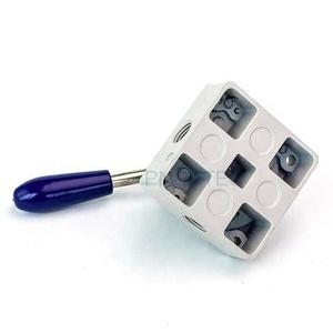 SMC Series 4HV TSV 4 Way ตำแหน่งกลางปิด Pneumatic Air Control มือหมุนวาล์ว