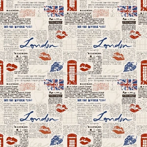 Moderna Parola Inglese di Londra Non Tessuto Carta Da Parati per Camera Da Letto - Product Image 5