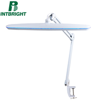 Lampada da lavoro regolabile da 24W per apparecchiature di illuminazione per workstation lampada da lavoro per laboratorio odontotecnico lampada da lavoro con morsetto da tavolo