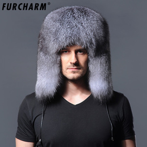 All'ingrosso esterno russo Ushanka cappello invernale caldo grande pelliccia Trapper peloso per gli uomini stile aviatore - Product Image 1