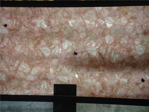 Đá Thạch Anh Màu Hồng Để Xây Dựng Trang Trí Bàn Tường Giá Bán Buôn - Product Image 5