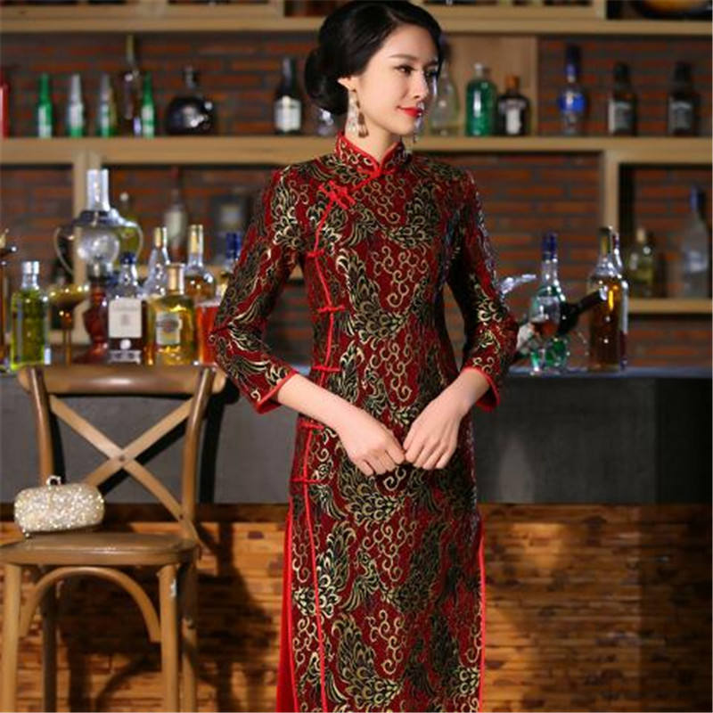 2018 moda cinese tradizionale donna donna elegante cinese madre