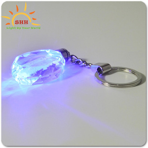 Personalizzato led <span class=keywords><strong>Pop</strong></span> di cristallo <span class=keywords><strong>portachiavi</strong></span> luce up <span class=keywords><strong>portachiavi</strong></span> con luce multicolor glow in the dark catena chiave - Product Image 2