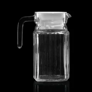 Bouilloire électrique en verre 500ML, pot en verre avec couvercle en plastique