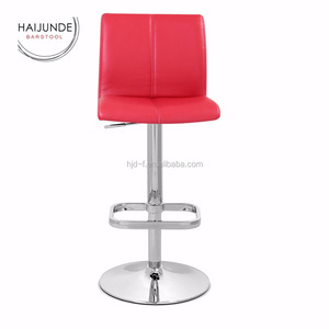 Sillas de Barra con Reposapiés de Metal de Color Rojo/Taburetes de Barra/Muebles de Cocina - Product Image 5
