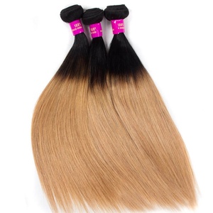 Jockcelie — Extensions de cheveux, tissage vierge de bonne qualité, couleur ombré 1B/27, vente en gros - Product Image 3