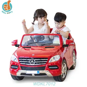 WDKL7012高品质户外许可一键启动婴儿乘坐玩具车，带装饰发光二极管灯Geoby电池