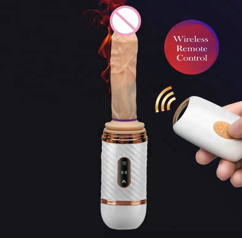 Télécommande Automatique Sex Machine De Pompage Pistolet Poussée Télescopique Gode Vibrateur