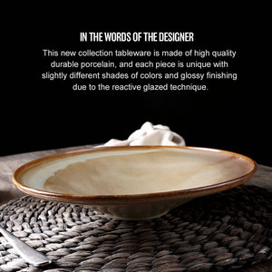 Vente en gros directe d'usine, assiettes rondes en céramique pour restaurant <span class=keywords><strong>de</strong></span> 10,5 pouces, assiettes à salade, assiettes à dîner, assiettes à pâtes en porcelaine personnalisées pour hôtel - Product Image 3