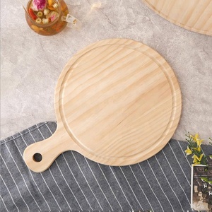 Pino de madera <span class=keywords><strong>pizza</strong></span> tabla para servir de madera con mango - Product Image 3
