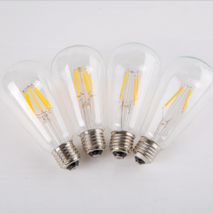 4 W ST64 vintage Edison bombilla led, dimmable jaula filamento luz para decorar <span class=keywords><strong>la</strong></span> <span class=keywords><strong>casa</strong></span>, blanco cálido E26 110 V lámpara LED - Product Image 1