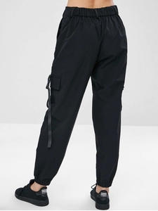 <span class=keywords><strong>Pantaloni</strong></span> <span class=keywords><strong>Cargo</strong></span> con cerniera e tasche larghe all'ingrosso da <span class=keywords><strong>donna</strong></span> <span class=keywords><strong>pantaloni</strong></span> affusolati intrecciati <span class=keywords><strong>pantaloni</strong></span> a matita neri a <span class=keywords><strong>vita</strong></span> <span class=keywords><strong>alta</strong></span> Casual - Product Image 2