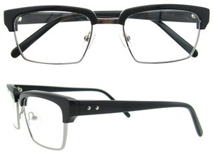 2015 alta calidad gafas moda Negro / tortuga hombres ópticas gafas <span class=keywords><strong>de</strong></span> Proveedores ACETATO silueta anteojos marcos hechos a mano - Product Image 3