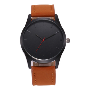 Orologio al quarzo con quadrante grande alla moda <span class=keywords><strong>orologi</strong></span> sportivi in pelle da uomo orologio da polso <span class=keywords><strong>di</strong></span> alta qualità (muslimah) - Product Image 1