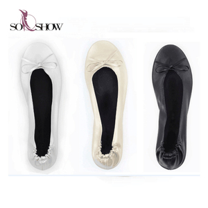 Bailarinas Plegables Portátiles <span class=keywords><strong>de</strong></span> Viaje para Mujer con Bolsa <span class=keywords><strong>de</strong></span> Transporte - Product Image 2