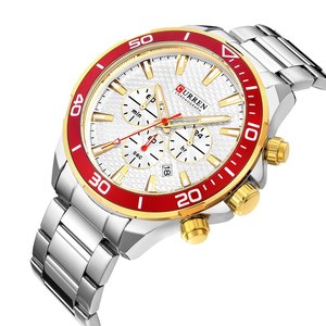 CURREN – <span class=keywords><strong>montre</strong></span> <span class=keywords><strong>à</strong></span> Quartz de loisirs pour hommes 8309, mode japonaise, multicolore, petite <span class=keywords><strong>montre</strong></span> <span class=keywords><strong>à</strong></span> trois aiguilles pour hommes - Product Image 5